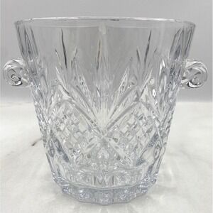 Godinger Crystal Ice Bucket Shannon Dublin Wine Bottle Cooler 6 3/4"